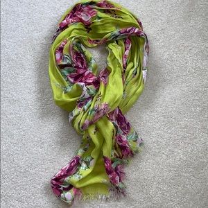 Betsy Johnson floral scarf